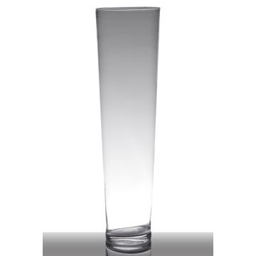 Vase décoratif haut LORENA en verre, transparent, 70cm, Ø19cm