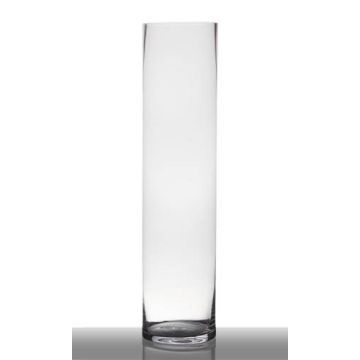 Vase cylindrique SANSA EARTH, verre, transparent, 80cm, Ø19cm