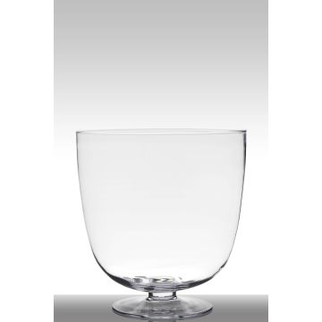 Coupe à fruits sur pied SHIRLEY en verre, transparent, 38cm, Ø36cm