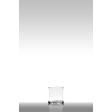 Photophore en verre DENNY, transparent, 10cm, Ø10cm