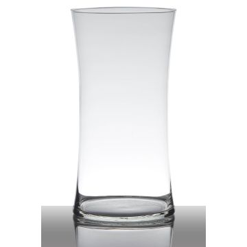 Vase pour fleurs DENNY en verre, transparent, 30cm, Ø15cm