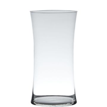 Vase pour fleurs DENNY en verre, transparent, 40cm, Ø15cm