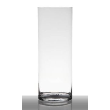 Vase en verre SANYA EARTH, cylindre, transparent, 40cm, Ø15cm