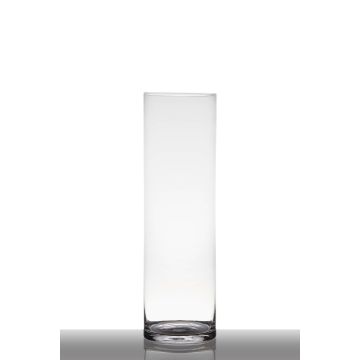 Vase cylindrique en verre SANYA EARTH, transparent, 50cm, Ø15cm