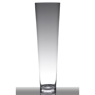 Vase en verre CHELLY, transparent, 90cm, Ø25cm