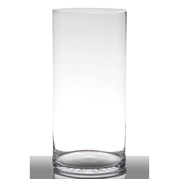 Vase en verre SANYA EARTH, cylindre, transparent, 40cm, Ø19cm