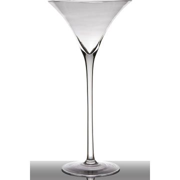 Grand verre à cocktail avec pied SACHA EARTH, transparent, 40cm, Ø19,5cm