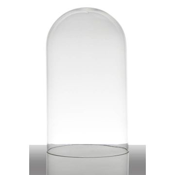 Dôme en verre ADELINA, transparent, 28cm, Ø16,5cm