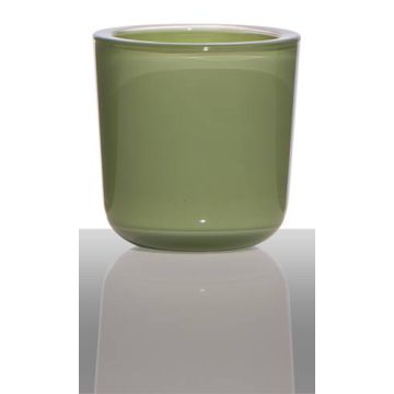 Bougeoir en verre NICK, vert herbe, 7,5cm, Ø7,5cm Bougeoir en verre NICK, vert herbe, 7,5cm, Ø7,5cm