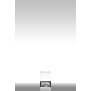 Grand verre pour bougie SANYA EARTH, transparent, 11cm, Ø9cm