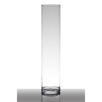 Vase en verre SANYA EARTH, cylindre, transparent, 40cm, Ø9cm