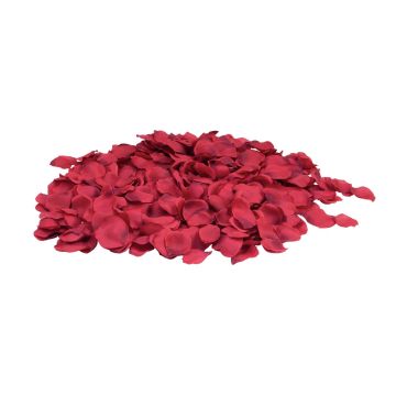 Pétales de rose en soie MEGGIE, 500 pcs, rouge, 4x4cm