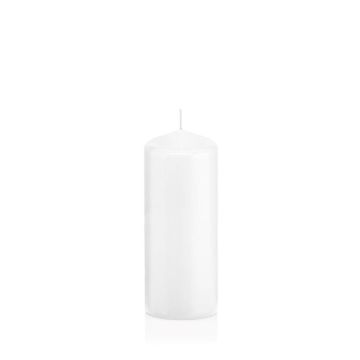 Bougie pilier MAEVA, blanc, 18,5cm, Ø6cm, 61h - Made in Germany