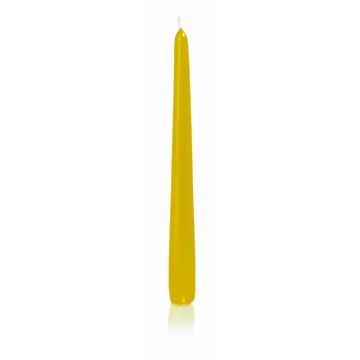 Bougie pour chandelier PALINA, jaune, 25cm, Ø2,5cm, 8h - Made in Germany