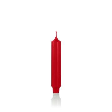 Bougie de table ARIETTA, rouge, 16,4cm, Ø2,8cm, 6h - Made in Germany