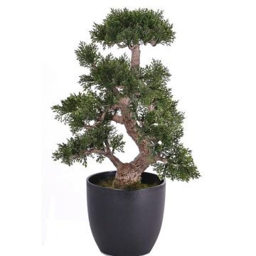 Faux bonsaï cèdre BERLIND en pot décoratif, 35cm