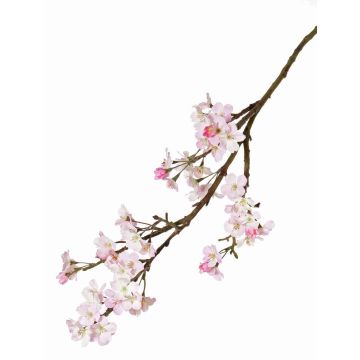 Fausse branche de pommier LINDJA avec des fleurs, rose, 105cm