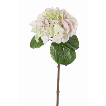 Hortensia artificiel CHIDORI, rose-crème, 60cm, Ø20cm