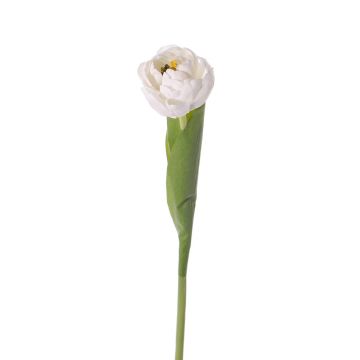 Tulipe artificielle ROMANA, blanc, 45cm, Ø6cm