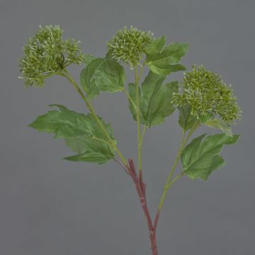 Fleur de boule de neige artificielle DEMI, vert, 60cm