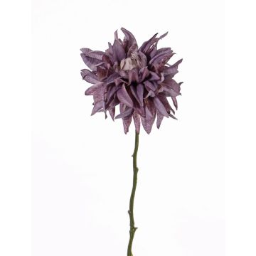 Dahlia artificiel SMILA, violet, 55cm, Ø12cm