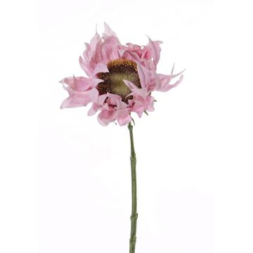 Faux tournesol JANIKA, rose, 60cm, Ø12cm