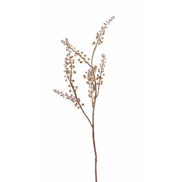 Branche de gaultheria artificielle BRONKO avec baies, brun clair, 70cm