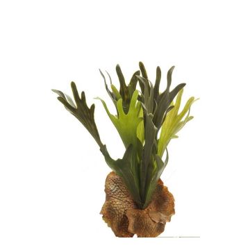 Fougère corne de cerf artificielle BAROJA sur piquet, vert, 40cm