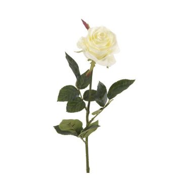 Rose artificielle BRINA, blanc, 70cm