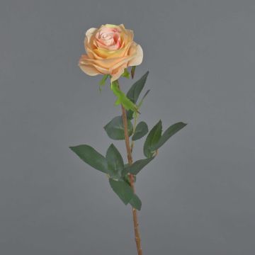 Rose artificielle BRINA, rose crème, 70cm