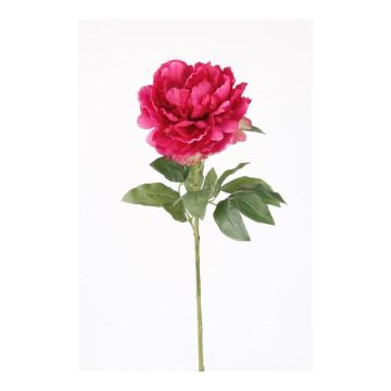 Pivoine en tissu DIVIN, rose fuchsia, 65cm