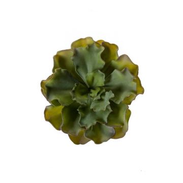 Echeveria artificiel YASCHA sur piquet, vert, 18cm