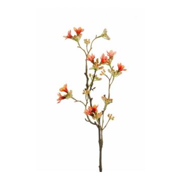 Branche de fleur des sept fils du Zhejiang artificielle HEDDA, orange, 45cm