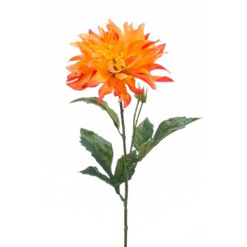 Dahlia artificiel CINTHIA, orange, 60cm