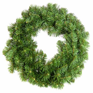 Couronne de porte artificielle MARLOW, vert, Ø60cm