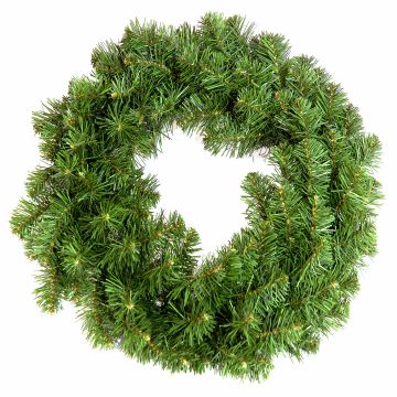 Couronne de porte artificielle MARLOW, vert, Ø75cm