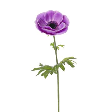 Fleur artificielle anémone ANJALA, violet, 40cm, Ø11cm