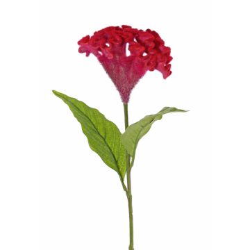 Célosie artificielle ANUBIS, rouge, 60cm, Ø13cm