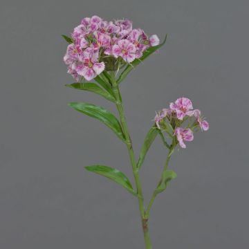 Oeillet artificiel ARCHIE, fuchsia, 60cm, Ø7-16cm