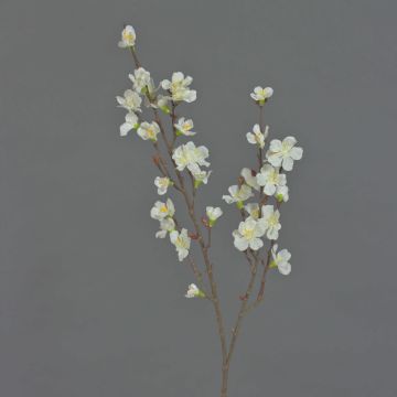 Branche de cerisier artificielle ARIELLE avec fleurs, blanc, 75cm