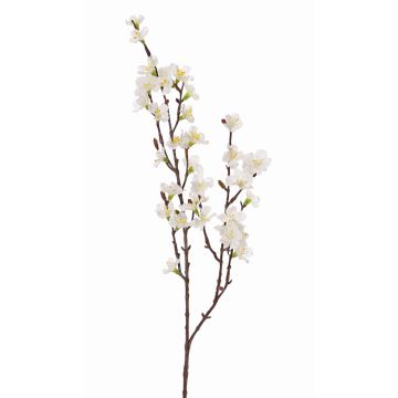 Branche de cerisier artificielle ARIELLE avec fleurs, blanc, 75cm