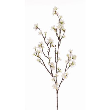 Branche de cerisier artificielle ARIELLE avec fleurs, blanc, 95cm