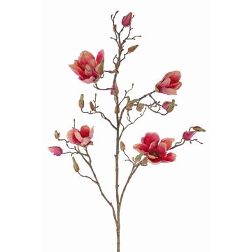 Magnolia en soie LORA, fuchsia, 110cm, Ø10-12cm