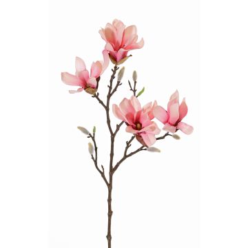 Magnolia étoilé artificiel AZULA, rose, 60cm, Ø7-9cm
