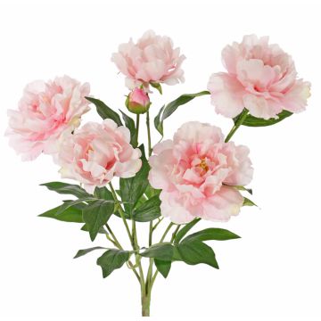 Bouquet de pivoines artificielles LYANA, piquet, rose, 45cm, Ø30cm