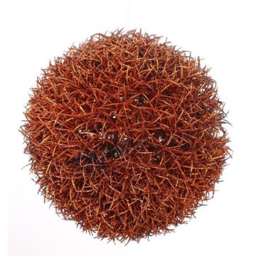 Boule d'herbe artificielle ARKO, paillettes, orange, 15cm