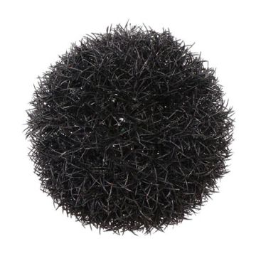 Boule d'herbe artificielle ARKO, paillettes, noir, 15cm