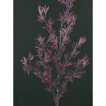Branche de mélèze artificielle FLEKY, paillettes, lilas, 75cm
