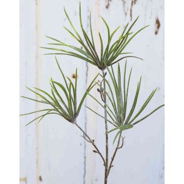 Branche de pin artificielle PEER, givrée, vert-gris, 50cm