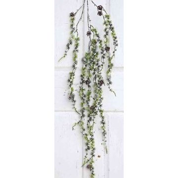 Branche de mélèze décorative WINTHIR, pommes de pin, enneigée, vert, 100cm